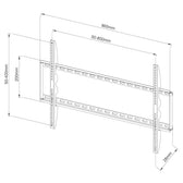 Uchwyt ścienny Techly  do TV 42-80" LED/LCD 60kg slim 28mm
