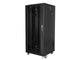 Szafa instalacyjna Rack stojąca 19" 27U 600x600 czarna Lanberg (flat pack)