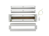 Panel dystrybucji napięć Lanberg 19" 3U z szyną DIN TS-35 szary