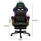 Fotel gamingowy Huzaro Force 4.7 RGB Mesh