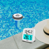 Stacja pogodowa GreenBlue GB216 z termometrem basenowym, zasięg 60m, czujnik pływający, temperatura, godzina, kalendarz, DCF