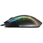 Mysz przewodowa Rampage SMX-G39 Comfort gamingowa, programowalna 12800 DPI RGB, czarna
