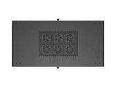 Szafa instalacyjna Rack stojąca 19" 22U 600x1200 czarna drzwi przeszklone LCD Lanbeg (flat pack)