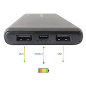 Powerbank Techly 10000mAH 2xUSB-A; 1xUSB-C 5V 2.1 czarny