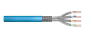 Kabel teleinformatyczny instalacyjny DIGITUS kat.6A, S/FTP, Eca, drut, AWG 23/1, LSOH, 500m, niebieski, szpula