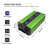 Przetwornica napięcia Qoltec Monolith | ładowanie baterii | UPS | 300W | 600W | 12V na 230V | Czysty Sinus