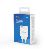 Ładowarka sieciowa Savio LA-06 USB Quick Charge Power Delivery 3.0 30W, 1xUSB Type C, 1xUSB, biała