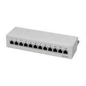 Patch panel stacjonarny LogiLink NP0019 12x RJ45 kat.6A ekranowany