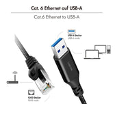 Kabel adapter LogiLink CU0402 Ethernet USB 3.0, A/M do RJ45/M, aktywny, 2 m