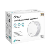 System Mesh TP-Link Deco X50-POE (3-pack) AX3000 Wi-Fi 6,  1x 2,5GbE, 1x 1GbE