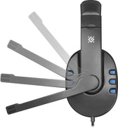 Słuchawki z mikrofonem Defender WARHEAD G-160 Gaming czarno-niebieskie + GRA