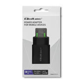 Ładowarka sieciowa Qoltec 18W | 5-12V | 1.5-3A | USB typ C PD | USB QC 3.0 | Czarna