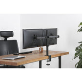 Uchwyt biurkowy LCD/LED Techly 13"-32" 2x8kg, 2 monitory
