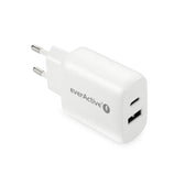 Ładowarka sieciowa everActive SC-370Q z gniazdem USB QC3.0 oraz USB-C PD PPS 25W