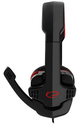 Słuchawki z mikrofonem Esperanza "Raven" Gaming czerwone