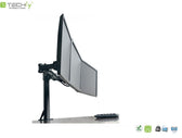 Uchwyt biurkowy Techly 13"-24", 3x10kg na 3 monitory regulowany