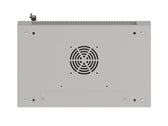 Szafa instalacyjna Rack wisząca 19" 4U 540x350 szara Drzwi przeszklone Lanberg (flat pack)