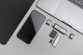 Czytnik kart DIGITUS 3-portowy USB Typ C/ USB 3.0 SuperSpeed SD Micro SD HQ aluminium szary