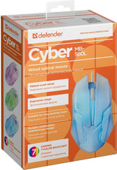 Mysz przewodowa Defender CYBER MB-560L 1200dpi 3P biała