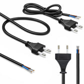 Kabel zasilający Qoltec CEE 7/16 (C) | 2x0.75mm2 | 1.8m