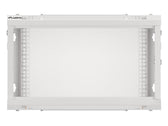 Szafa instalacyjna Rack wisząca 19" 6U 600x450 szara drzwi metalowe Lanberg (flat pack)