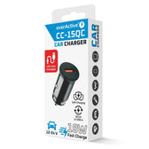 Ładowarka samochodowa everActive CC-15QC z gniazdem USB QC3.0 18W+ kabel USB-C 1m