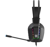 Słuchawki z mikrofonem Defender GOTHIC RGB USB czarne + GRA
