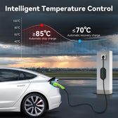 Ładowarka Qoltec do samochodu elektrycznego EV z regulacją 2w1 typ2 | 3.5kW | 230V | LCD | LED | 5m