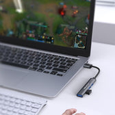 Hub Qoltec adapter USB 3.0 4w1 | USB 3.0 | 3x USB 2.0