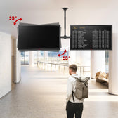 Uchwyt sufitowy dla dwóch TV Maclean MC-111 B, max. obciążenie 2x40kg, 34-60", max VESA 600x400