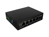 Switch Lanberg Light industrial POE 1XBT 3XAT SFP+ETH DIN Fast Ethernet