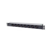 Listwa zasilająca Intellinet Rackowa 19" 1U, 8 gniazd (Schuko) H-DPR08K15