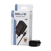 Ładowarka sieciowa Beline 20W 1xUSB-C PD 3.0+kabel USB-C - czarna