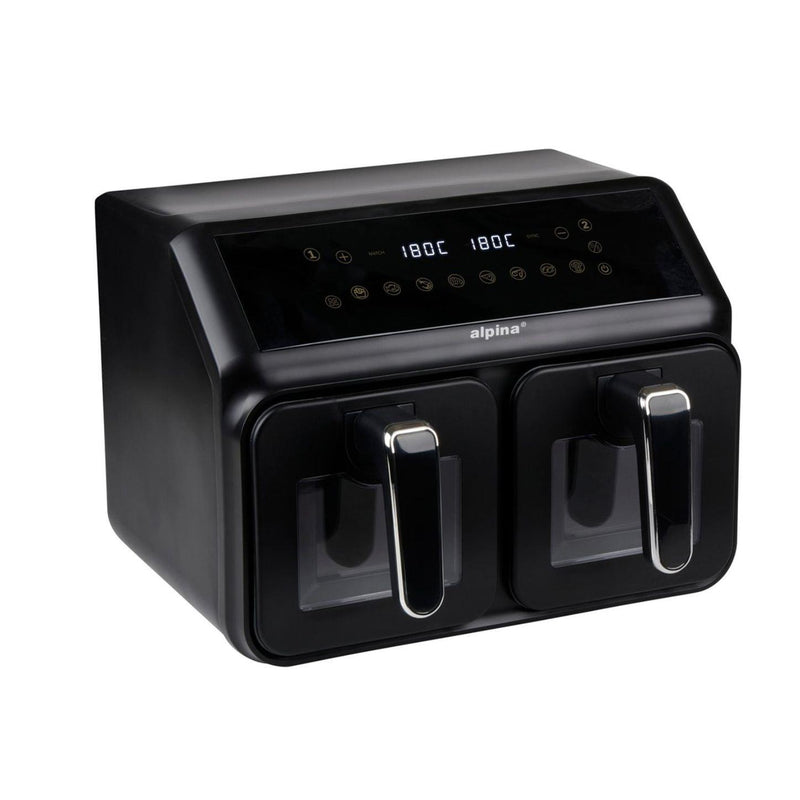 Air Fryer ALPINA  2x4l 2200w czarny