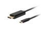 Kabel adapter Lanberg USB-C(M) - Displayport(M) 3m 4K 60Hz czarny