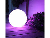 Lampa solarna GreenBlue GB165 wolnostojaca ogrodowa kula 25x25x58cm, kolorowy LED