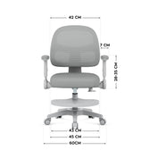 Fotel regulowany dla dziecka Mark Adler Junior 5.0 Grey