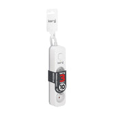 Przedłużacz KERG z wyłącznikiem M02378 3-gniazdowy 10m 3×1,0mm2 H05VV-F 10A/250V biały