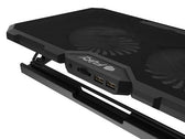 Podstawka chłodząca pod laptopa Fury Gunbai G3 14.1-17.3" z 2 wentylatorami, podświetlenie RGB, 2 USB