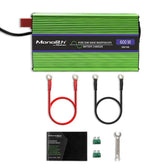 Przetwornica napięcia Qoltec Monolith | ładowanie baterii | UPS | 300W | 600W | 12V na 230V | Czysty Sinus