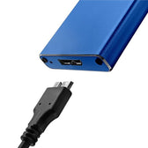 Obudowa/kieszeń Qoltec na dysk M.2 SSD | SATA | NGFF | USB 3.0 | Super speed 5Gb/s | 2TB | Niebieski