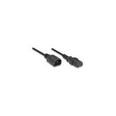 Kabel przedłużający kabla zasilania Manhattan C14 na C13 M/F 1,8m, czarny