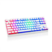 Klawiatura przewodowa Modecom Volcano LANPARTY RGB Gaming mechaniczna (Przełącznik BROWN OUTEMU) Pudding Edition