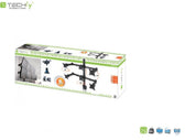 Uchwyt biurkowy Techly 13"-20", 6x10kg na 6 monitorów regulowany