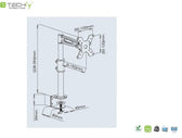 Uchwyt biurkowy Techly 13"-19", 8kg regulowany