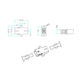 Adapter światłowodowy EFB-Elektronik 53302.33 SC Simpex/SC Simplex Singlemode