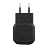Ładowarka sieciowa Qoltec 12W | 5V | 2,4A | USB | +kabel MicroUSB