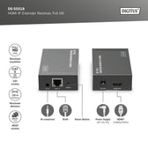 Przedłużacz/Extender DIGITUS HDMI 1080p 60Hz 120m po skrętce kat.6 HDCP 1.3 IR jednostka zdalna do DS-55517