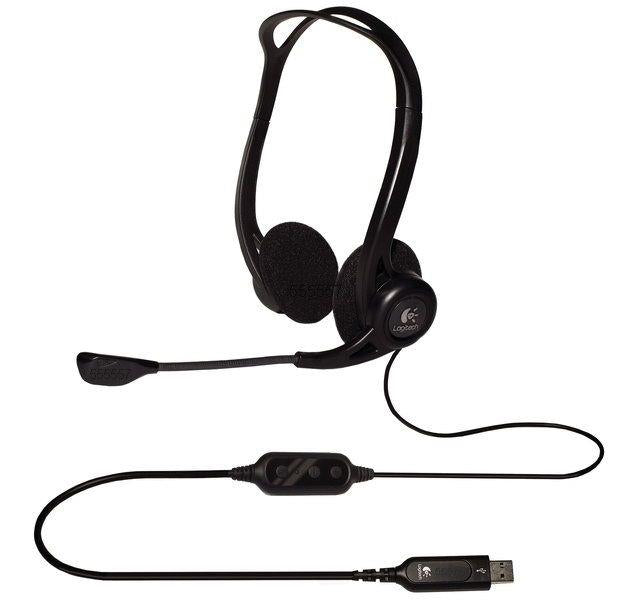 Słuchawki z mikrofonem Logitech OEM PC 960 czarne