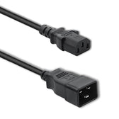 Kabel zasilający Qoltec IEC C20/C13 | 3x1.5mm2 | 1.2m